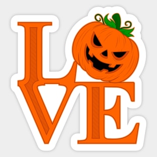 Love Halloween Sticker